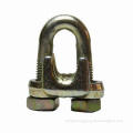 Wire Rope Clip in A type with Malleable Steel, Zinc Plating, Available in Various Sizes
